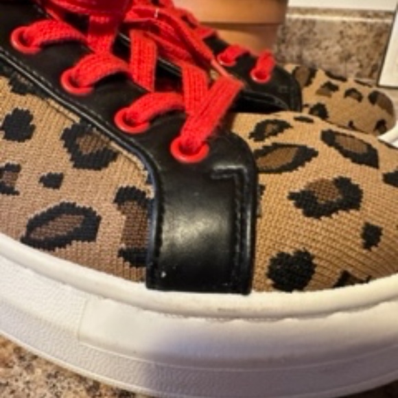 Platform Cheetah Print Shoes - Picture 1 of 7